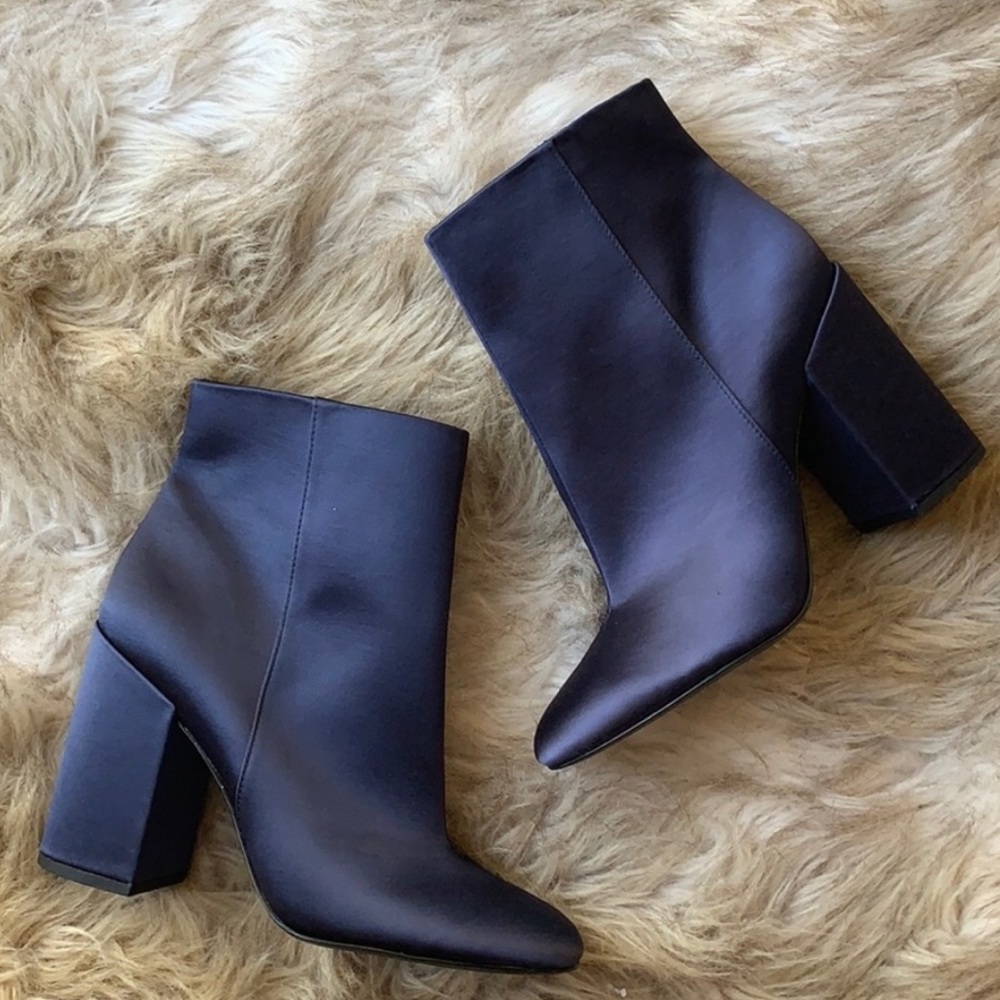 Navy Jessica Simpson Ankle Boots - Booties